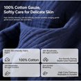thumbnail image 3 of Mens Summer Robe Cotton Lightweight Bathrobe, Long Kimono Robe, Breathable Soft Bath Robe For Summer, Lounge & Shower Loose Fit Pajama, 3 of 7