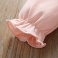 thumbnail image 5 of WUANDIXFA Infant Newborn Baby Girl Long Sleeve Romper Clothes Outfit with Cute Hat Jumpsuit 3 6 9 12 Months,Pink,9-12 Months, 5 of 8