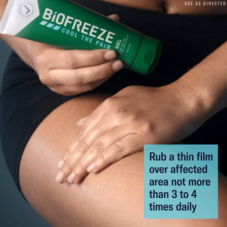 Biofreeze Menthol Pain Relieving Gel 4 FL OZ Tube For Pain Relief Associated With Sore Muscles, Arthritis, Simple Backaches, And Joint Pain, Pack Of 3 (Packaging May Vary)