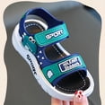 thumbnail image 6 of ZACPNCV Boys Girls Sandals Unisex Toddler Kids Double Buckle Sandals Comfort Open Toe Adjustable Back Strap Shower Beach Pool Shoes, 6 of 9
