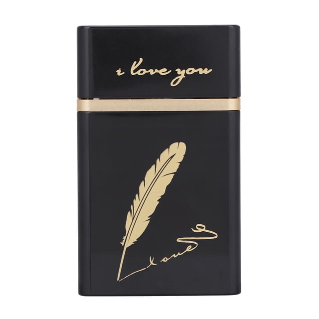 Encendedor de cigarrillos eléctrico portátil, caja de cigarrillos portátil con encendedor de cigarrillos eléctrico sin llama Encendedor de cigarrillos eléctrico construido para durar