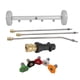 thumbnail image 3 of 1 Limpiador de Chasis Universal con Adaptador Robusto para Lavado Bajo Vehículos con 5 Boquillas Fabricado en Aluminio Adecuado para Patios Entradas a Llantas grises, 3 of 9