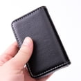 thumbnail image 6 of Hzzsbu PU Leather Credit Card Holder Sized Stitched Business Card Case Credit Card Wallet With Magnetic Shut For Men Women, 6 of 7