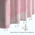 thumbnail image 6 of Pink Floral and Petal Pattern Shower Curtain 36"x72" ,Bathroom Decorative Shower Curtains Set with 12 Hooks,Modern Waterproof Washable Shower Curtain, 6 of 6