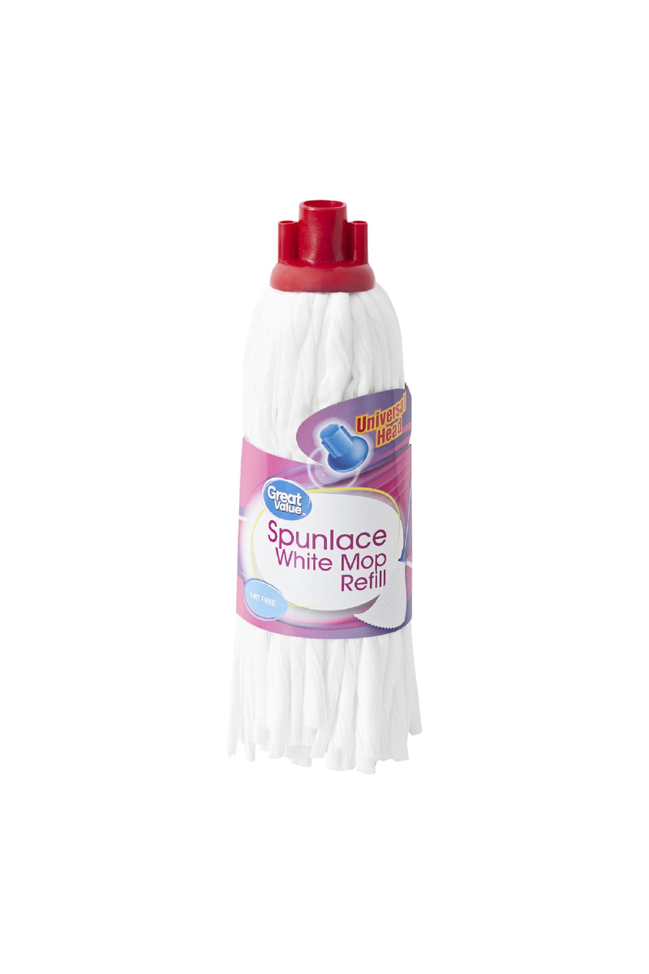 Great Value Spunlace Lint Free White Mop Refill Non Woven Fabric