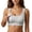 Gray, variant on Women’s Maternity Wide Strap Easy Open Nursing Wireless Bra Nylon Spandex U Neck Snap Adjustable Straps Soft Pads Breathable Comfort Postpartum Daily Sleeping Underwear