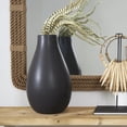 thumbnail image 2 of DecMode 20" Matte Black Ceramic Vase, 2 of 11