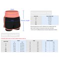 thumbnail image 3 of Women Running Shorts 2-in-1 Wide Waistband Coverage Layer Compression Liner, 3 of 8