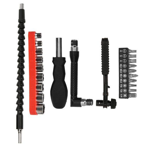 Fosa Flexible Screwdriver Bit Extension 23 Pieces Drill Extender Set Shaft Tip Carbon