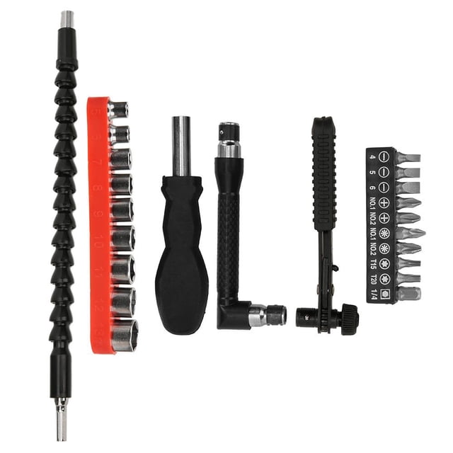 Fosa Flexible Screwdriver Bit Extension 23 Pieces Drill Extender Set Shaft Tip Carbon