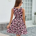 thumbnail image 6 of Pink Leopard Print Sundress Sleeveless Dress Summer Women Clothes Dress for Women Dresses, 6 of 7