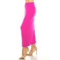 thumbnail image 2 of Women's Casual High Waist Back Slit Solid Bodycon Pencil Midi Skirt S-3XL, 2 of 6