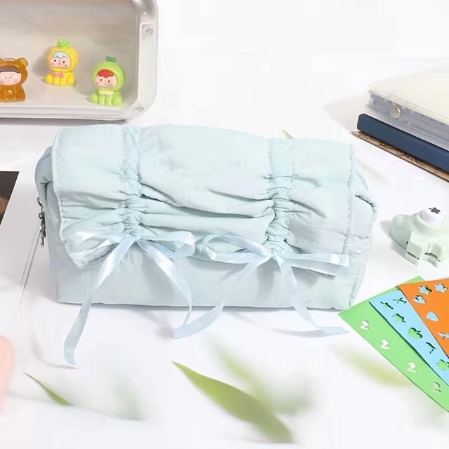 Bolsa de maquillaje bordada personalizada, estuche for lápices con cordón de gran capacidad for viajes diarios y regalos de Ramadán for mujeres