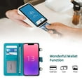 thumbnail image 6 of Phone Case for iPhone 13,Luxury Folio Flip Wallet Leather Cover[Zipper Pocket][Magnetic Closure][Wrist Strap][Kickstand ] for Apple iPhone 13, 6 of 12