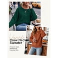 thumbnail image 3 of Anygrew Long Sleeve Shirts for Women Lightweight Pullover Sweaters Crew Neck Tops for Women, 3 of 7