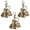 3pcs, variant on Halloween Spirit Boo Crew Ghost Keychain, Vintage Cute Patchwork Ghost Charms, Spooky Boo Key Ring for Bags