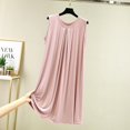 thumbnail image 2 of MesaSe Chemise de Nuit Sans Manches en Modal pour Femmes, Robe de Nuit d'Été, Camisoles Unies, 2 of 9