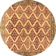 thumbnail image 1 of Ahgly Company Indoor Round Persian Brown Traditional Area Rugs, 6' Round, 1 of 4