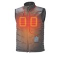 thumbnail image 2 of Polaris  Dark Gray Mens Nylon Snowmobile Heated Vest 3M Insulated Removable Hood - X-Large 286992409, 2 of 6