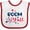 White and Red, variant on Inktastic 4th of July Boom Y'all with Red White and Blue Stars Boys or Girls Baby Bib