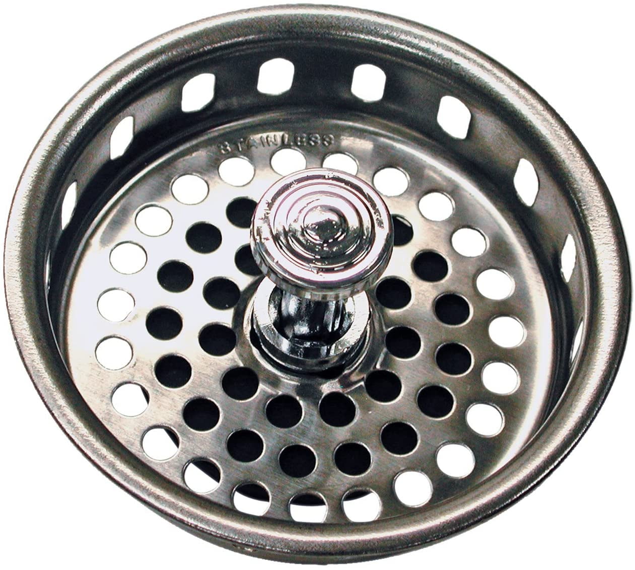Chrome Universal 3-1/4 Inch Basket Strainer