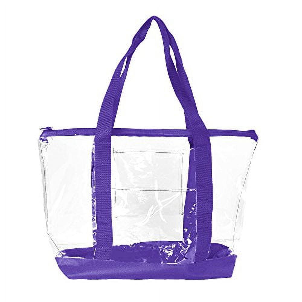 Clear purple purse hotsell