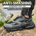 thumbnail image 4 of Steel Toe Shoes for Women Men Wide Non Slip Puncture Proof Lightweight Breathable Ergonomic Composite Work Safety Sneakers, 4 of 10