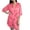Watermelon Red, variant on Womens Robe Soft Lightweight Solid Color Belt Ice Silk Bathrobe Kimono Bathrobe For Spa Hotel Maternity Loungewear Gift