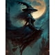 thumbnail image 1 of Pintura de diamante 5D DIY, cuadro de calabaza, gato, bruja, taladro redondo completo, bordado de punto de cruz, diamantes de imitación, decoración de Festival y Halloween, 1 of 4