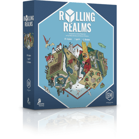 Rolling Realms by Jamey Stegmaier - A Roll-and-Write Strategy Board Game from Stonemaier Games
