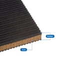 thumbnail image 4 of 16 Packs Ribbed Anti-Vibration Isolation Rubber Pads 3" Length x 7/8" Thick, Square Anti Vibration Pads with Cork Layer, 4 of 6