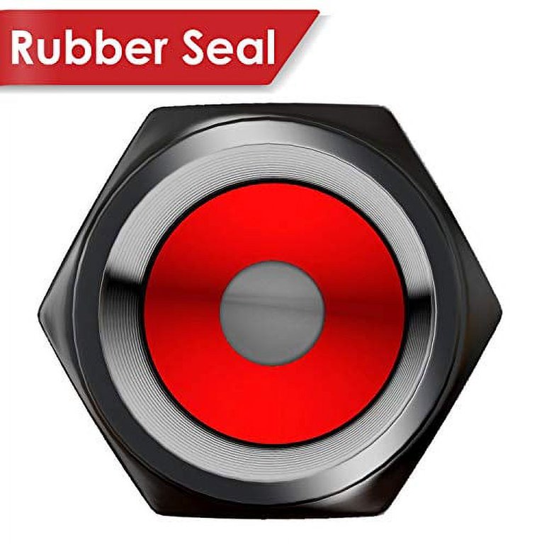 20 Pack Aluminum Tire Valve Stem Caps - Hexagon Design, Dust & Leak Proof Valve Covers For Cars, Trucks, SUVs, Motorcycles