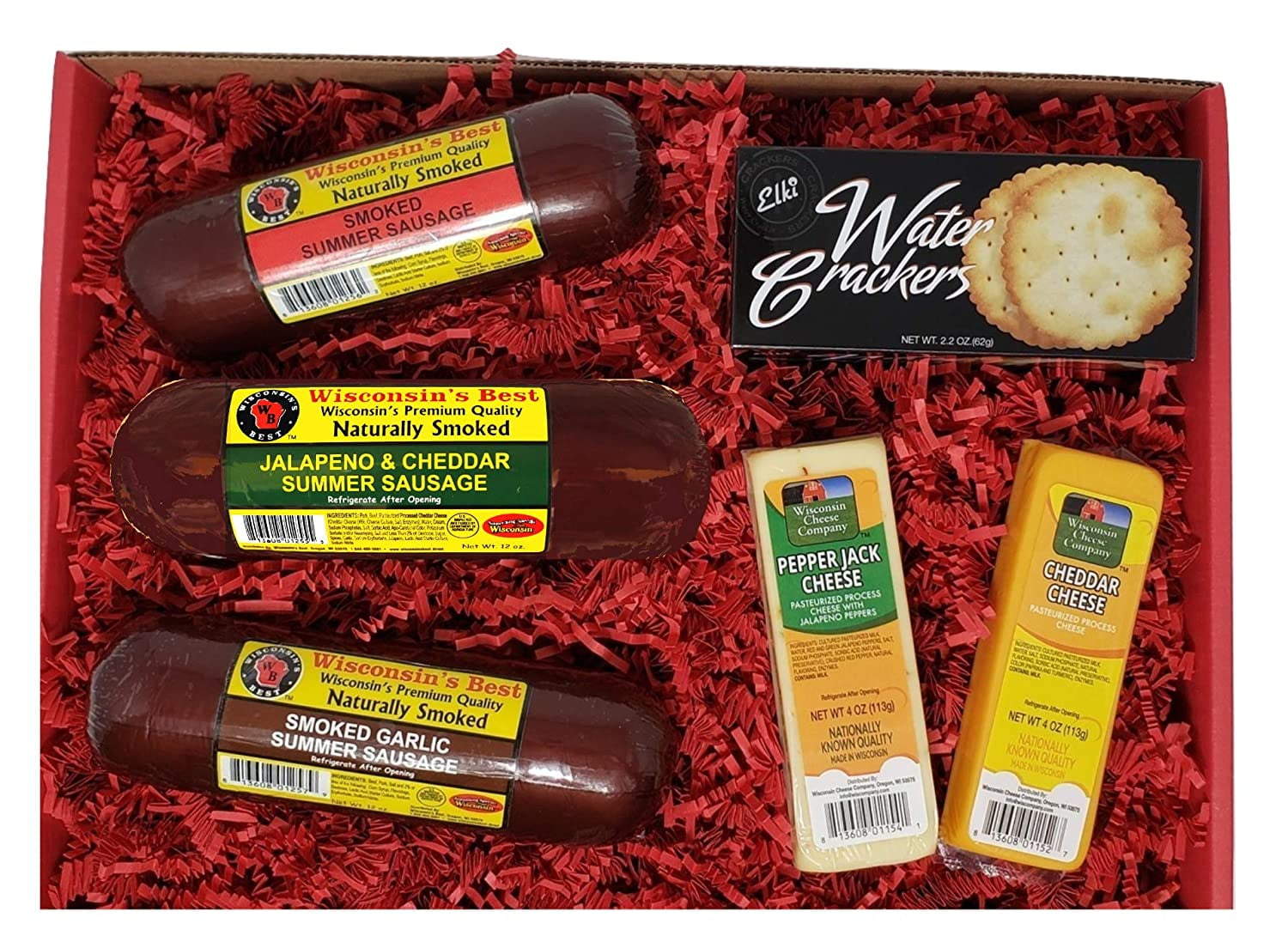 WISCONSIN'S BEST and WISCONSIN CHEESE COMPANY'S Snacker Gift Basket