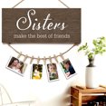 thumbnail image 2 of CSChome Wooden Message Board Photo Holder Wooden Board Letter Printed Vintage Style Creative Photo Holder Clip Rustic Family Hanger, 2 of 6