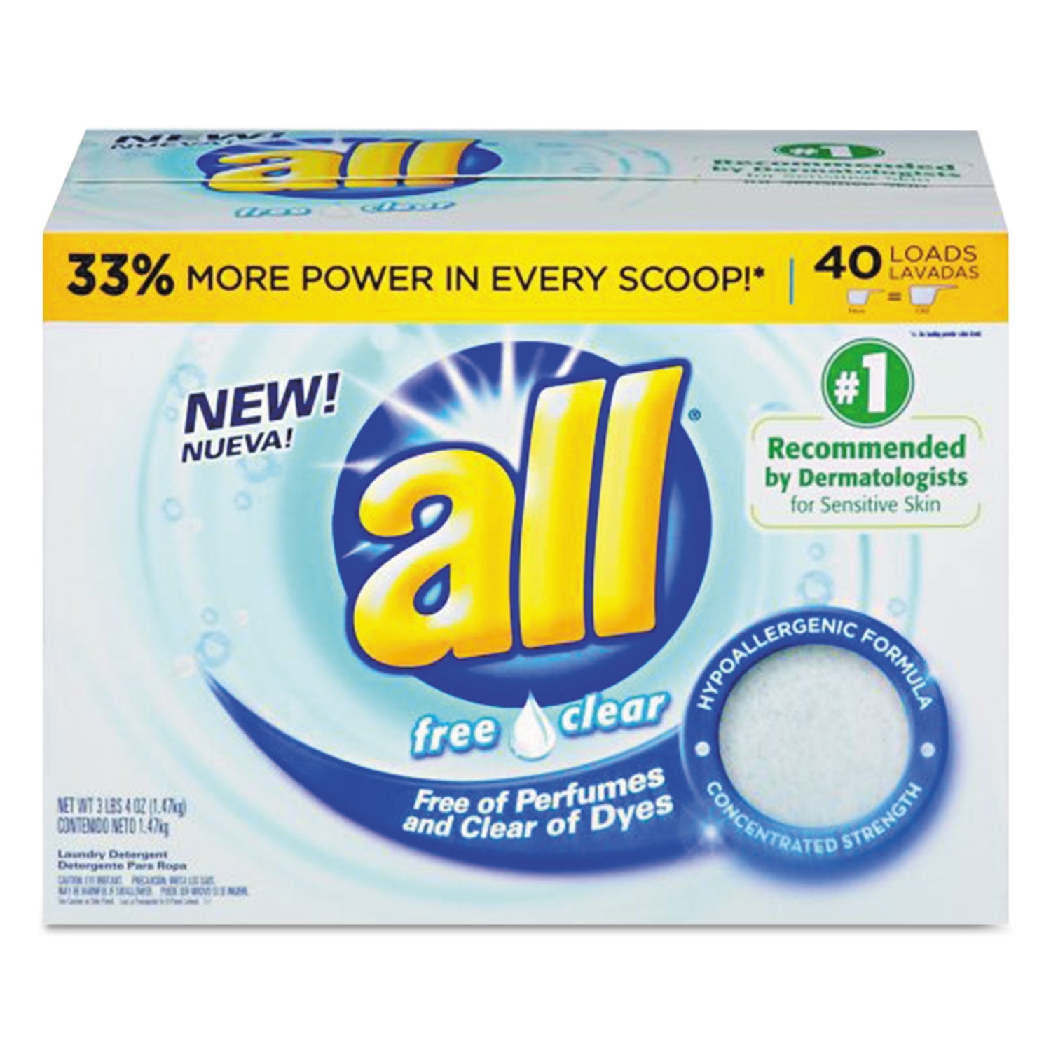 All Powder Detergent AllPurpose 52 oz Box 45681