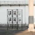 thumbnail image 6 of Royard Oaktree 3-panel Room Divider Screen with 9 Photo Frames, 71" Tall Folding Decorative Screen with Antique Mirrors and Candle Sticks, Freestanding Partition Wall Divider for Living Room, 6 of 6