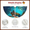 thumbnail image 3 of Fotbe Underwater Fish Turtle Pattern Christmas Tree Skirt, Tree Skirts Plush Christmas Decorations, Christmas Tree Skirts Xmas Decorations Holiday Party Decor-30", 3 of 6