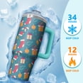 thumbnail image 4 of Christmas Day 30oz Stainless Steel Coffee Cup with Handle and Straw Lid, Winter Insulated Leak Proof Holiday Tumbler, Gift for Adults, 4 of 5