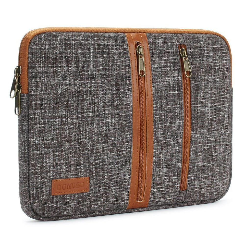 DOMISO 10 Inch Laptop Sleeve Canvas Notebook with Zipper Tablet Pouch