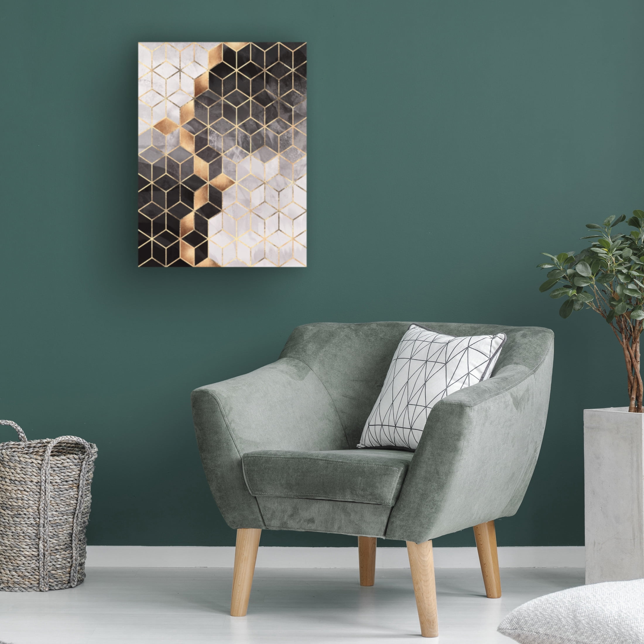 Trademark Fine Art Elisabeth Fredriksson Smoky Cubes Canvas Wall Art