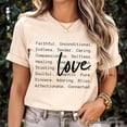 thumbnail image 5 of Love Definition Words T-Shirt, Minimalist Valentine Inspirational Love Tee, 5 of 10