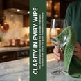 thumbnail image 5 of REGALWOVEN 2 Pack Solid Color Cotton Kitchen Towels, 100% Pure Cotton Soft Absorbent Dish Towels Green 25" x 15", 5 of 6