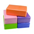 thumbnail image 3 of 2 piezas Bloque de yoga Ladrillo de espuma Ayuda para el estiramiento Gimnasio Pilates para ejercicio físico, 2 piezas-rosa, azul, 3 of 4