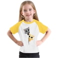 thumbnail image 2 of Feancey Toddler Summer T Shirts Kids Boys Girls Cat Print Cute Tops Raglan Short Sleeve Graphic Tees Loose Fit Crewneck Tshirts Sales Today Yellow 11 Years, 2 of 7