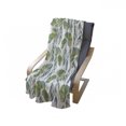 thumbnail image 4 of Leaves Soft Flannel Fleece Throw Blanket, Motifs of Foliage Water Lilies Composition in Green Shades, Cozy Plush for Indoor and Outdoor Use, 50" x 60", Green Pale Green, by Ambesonne, 4 of 6