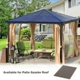 thumbnail image 6 of Aoodor  6Pcs 62'' (W) x 28'' (L) x 0.2'' Polycarbonate Gazebo Proof Panels,  Waterproof UV Protected Reinforced Sheets, Outdoor Garden and Gazebo Covering, Twin-Wall Bronze Sheets, 6 of 7