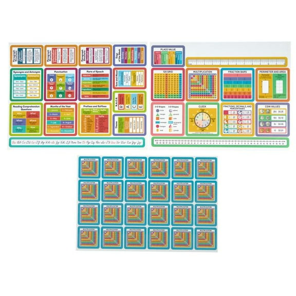 Really Good Stuff EZ Stick Cross-Curricular Vinyl Decals - Intermediate