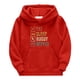 thumbnail image 2 of Gibobby Sudadera con capucha para niños y niñas Regalo deportivo americano para fanáticos del fútbol, sudadera para adolescentes, jugador de Rugby Vintag(Rojo, 5-6 Años), 2 of 3