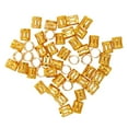 thumbnail image 1 of Shangren Phenovo 50x Manchette de Tresse Réglable Perle pour Cheveux DIY Accessoires Doré, 1 of 8
