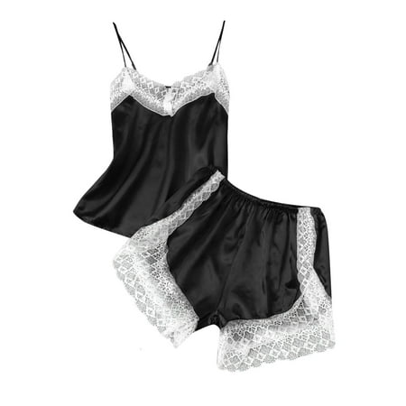 

Womens Satin Leopard Sling Sleepwear Lingerie Lace Nightwear Underwear Set Bra And Underwear Set Bra Panties